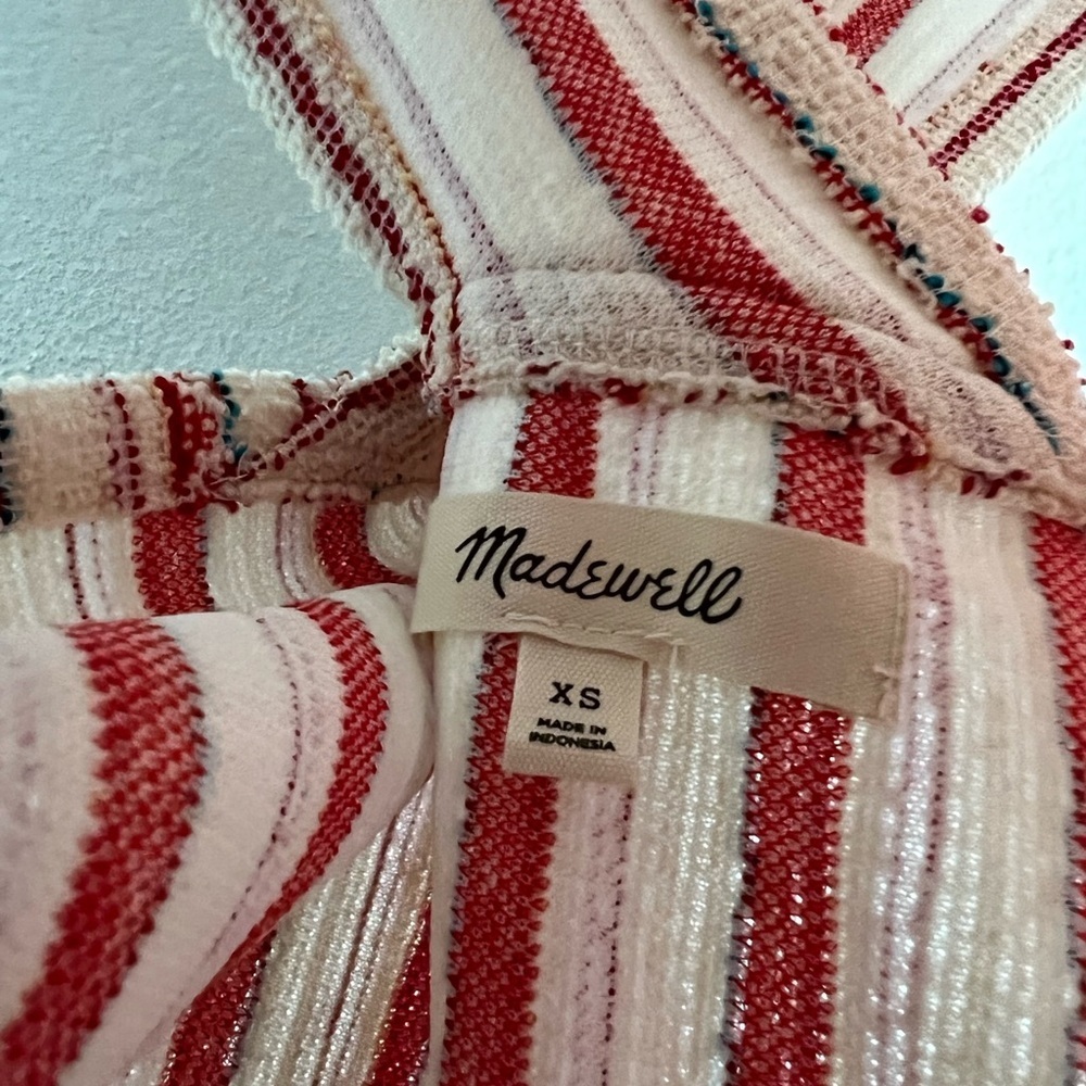 Madewell Split-Back Shell Top Stripes - Picture 6 of 7